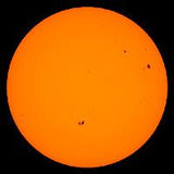 image of the sun through solar filter