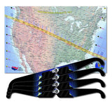 great american eclipse map & glasses