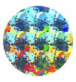 Decorative Window Film - Holographic Window Film - 12" X 18" Panel