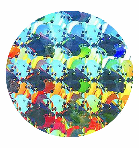 Decorative Window Film - Holographic Window Film - 12" X 18" Panel