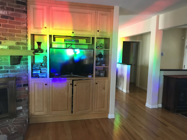 Decorative Window Film | Holographic Film - 24" X 36" Panel - Ambrosia Pattern