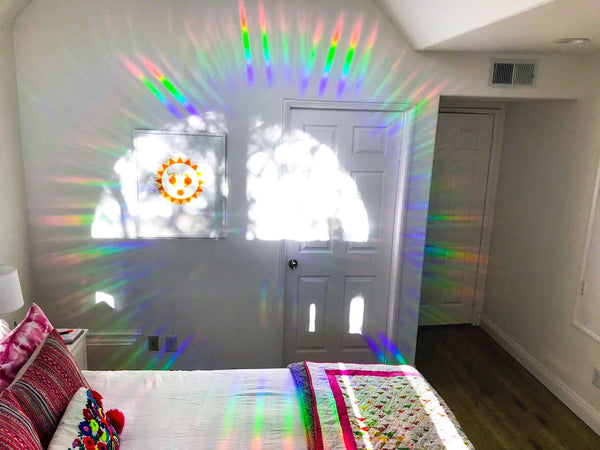 Decorative Window Film | Holographic Film - 24" X 36" Panel - Ambrosia Pattern