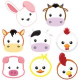 Baby Farm Animals | Rainbow Decals
