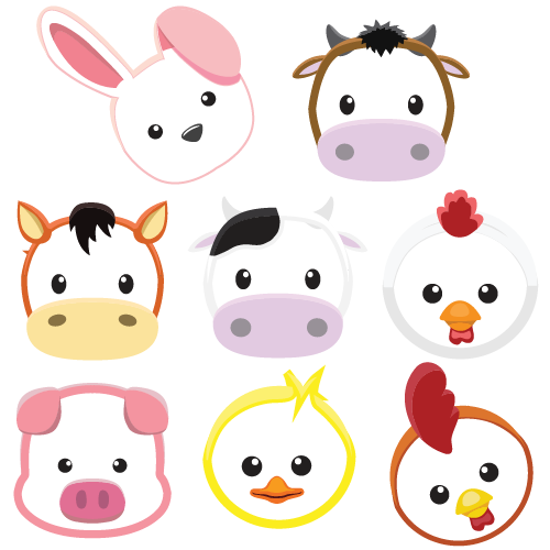 Baby Farm Animals | Rainbow Decals