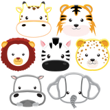 Baby Safari Animals | Rainbow Decals