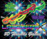 LaserSpex Plastic Rainbow Fireworks Glasses - Pack of 4 Assorted