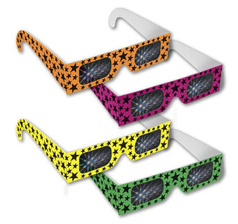 Neon Stars Fireworks Glasses