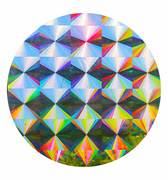 Decorative Window Film - Holographic Window Film - 12" X 18" Panel
