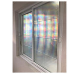 Decorative Window Film | Holographic Film - 23" X 36" Panel - Spectra Star Pattern
