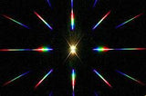 peepholes rainbow effect
