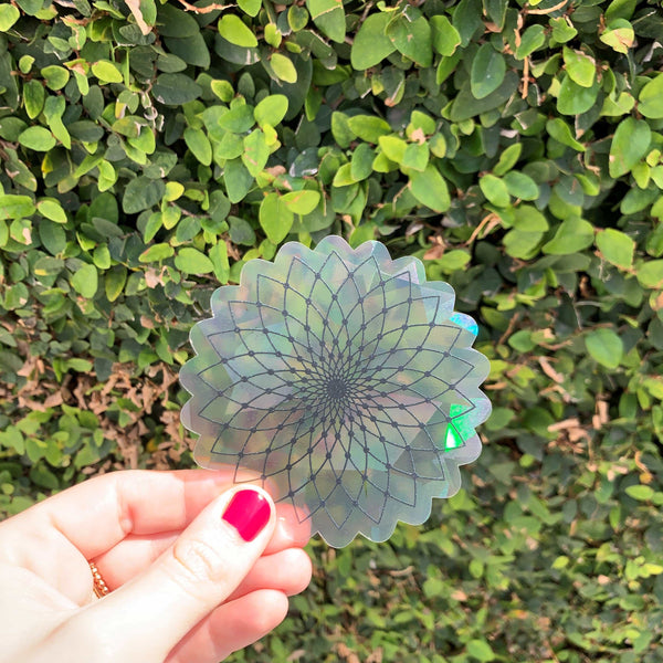 Sacred Geometry Suncatcher Set | Rainbow Decals