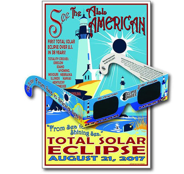 Eclipse Glasses - Sea to Shining Sea Commemorative Glasses & Poster